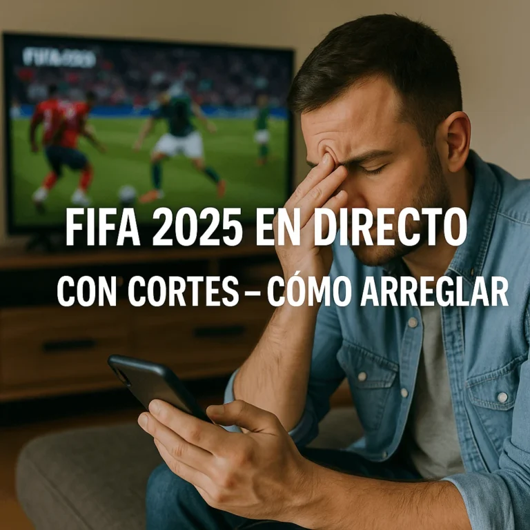 Hombre tapándose el rostro frustrado mientras ve FIFA en TV