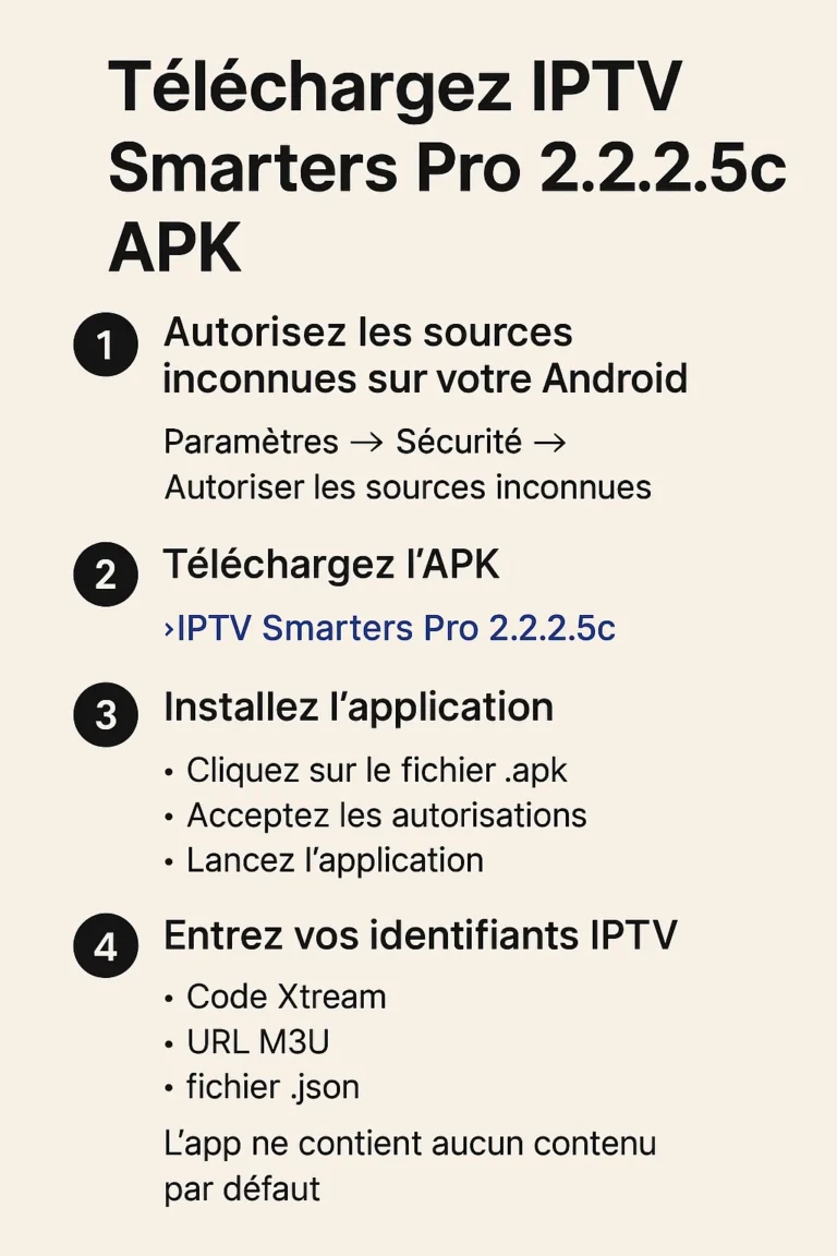 IPTV Smarters Pro 2.2.2.5c APK Installation Guide