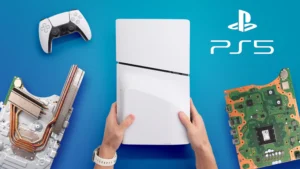 Interface de la PS5 affichant une application IPTV via Plex Media Server, illustrant la compatibilité de la console avec les services de streaming.